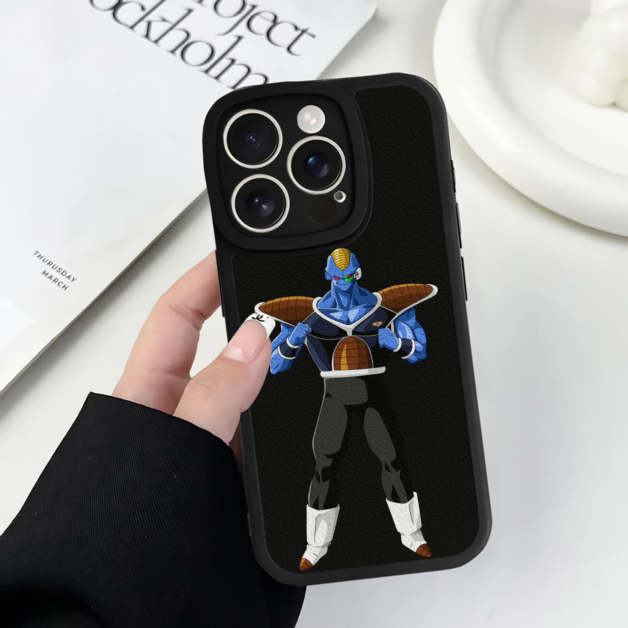 （画像用） ドラゴンボール DRAGON BALL 【iPhone 16シリーズ対応】シリコンスマホケース（レザー調） 材質：シリコン